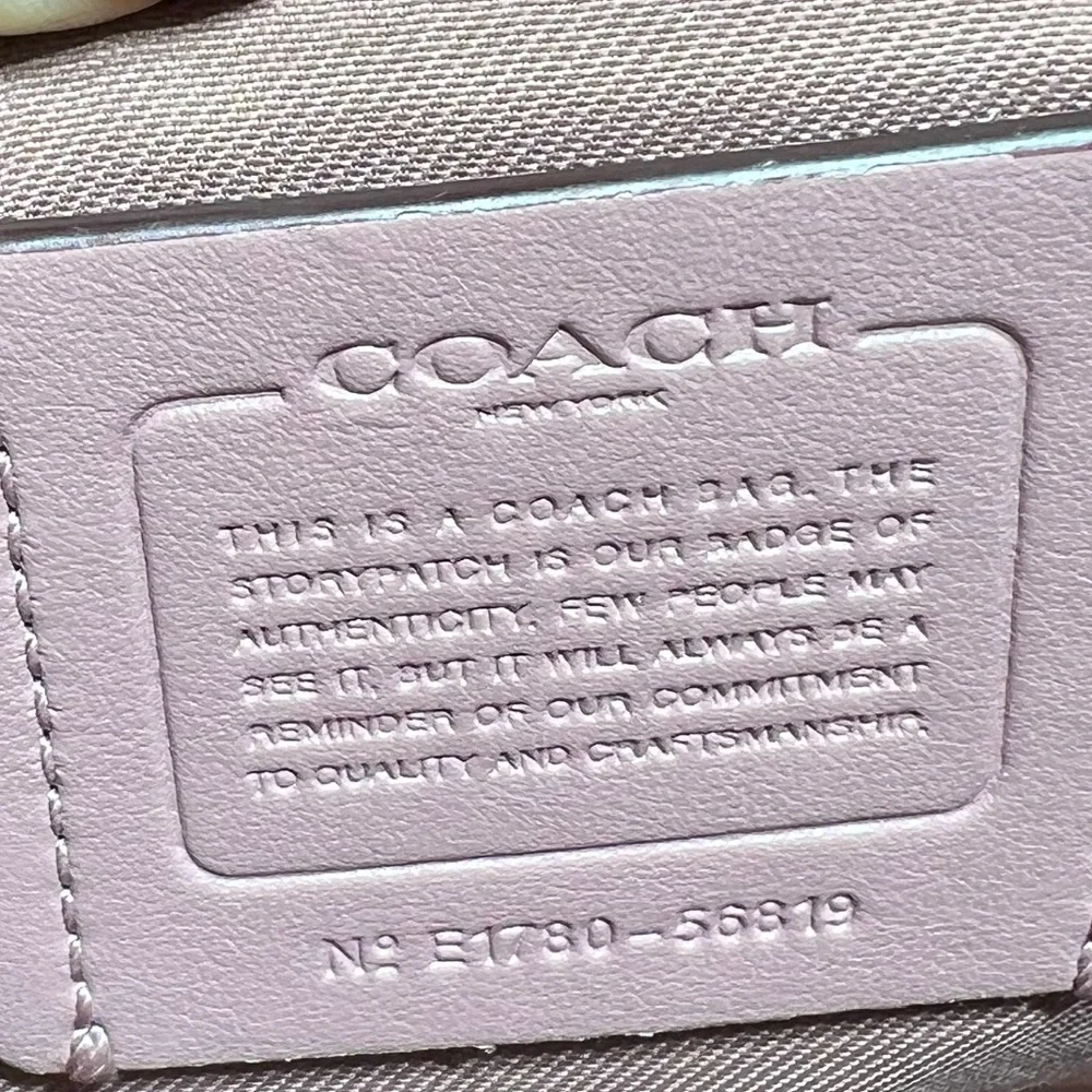 Coach Pink Pebbled Leather Hobo “Chelsea” Bag